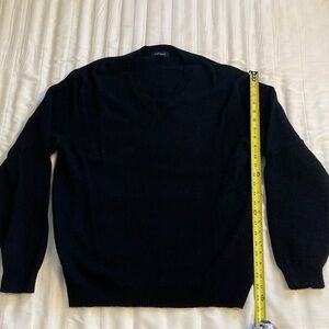 Club Room 100% Lambs Wool Men's V-Neck Black Sweater
